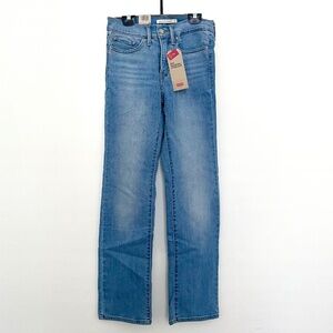 Levi’s 314 shaping straight jeans medium wash denim size 27